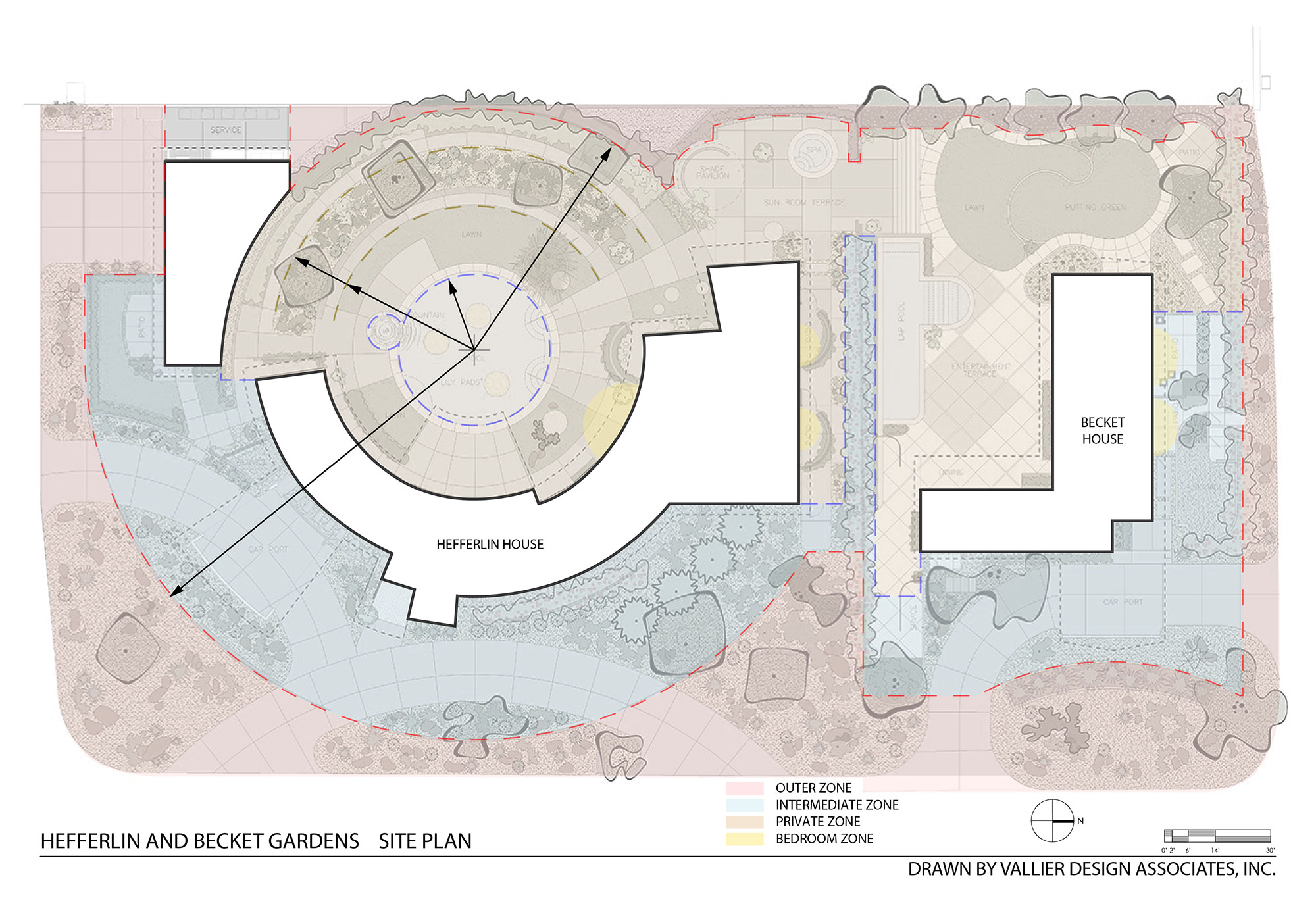 cad landscape plan of royston gardens