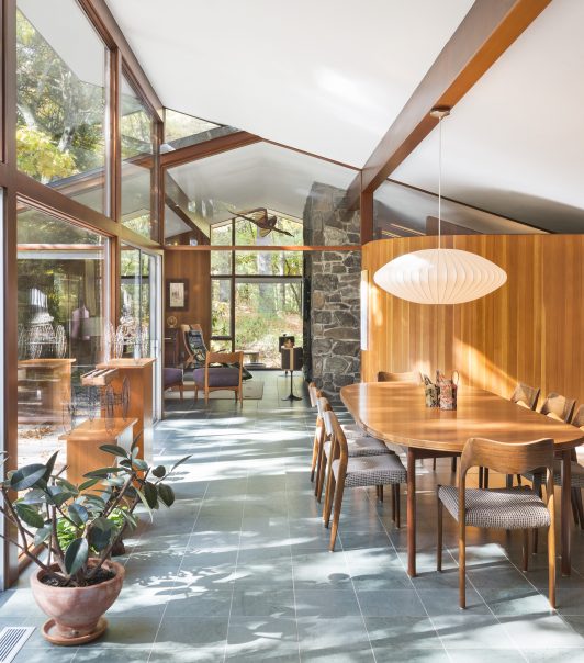 mid-century modern dining room
