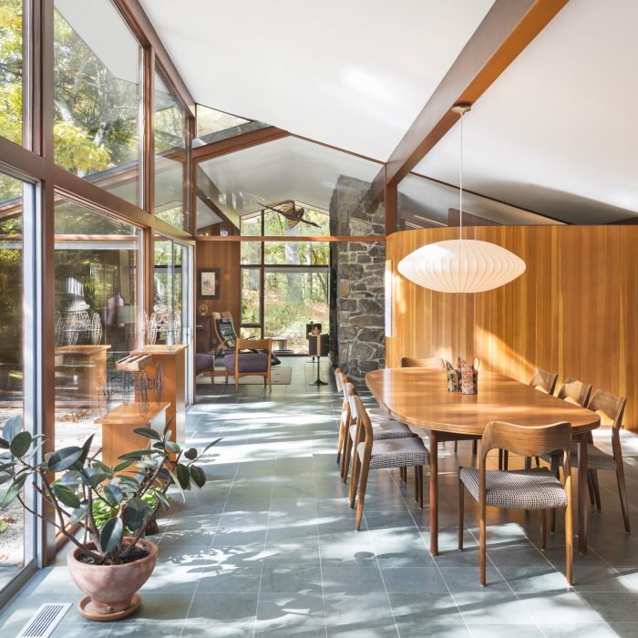mid-century modern dining room