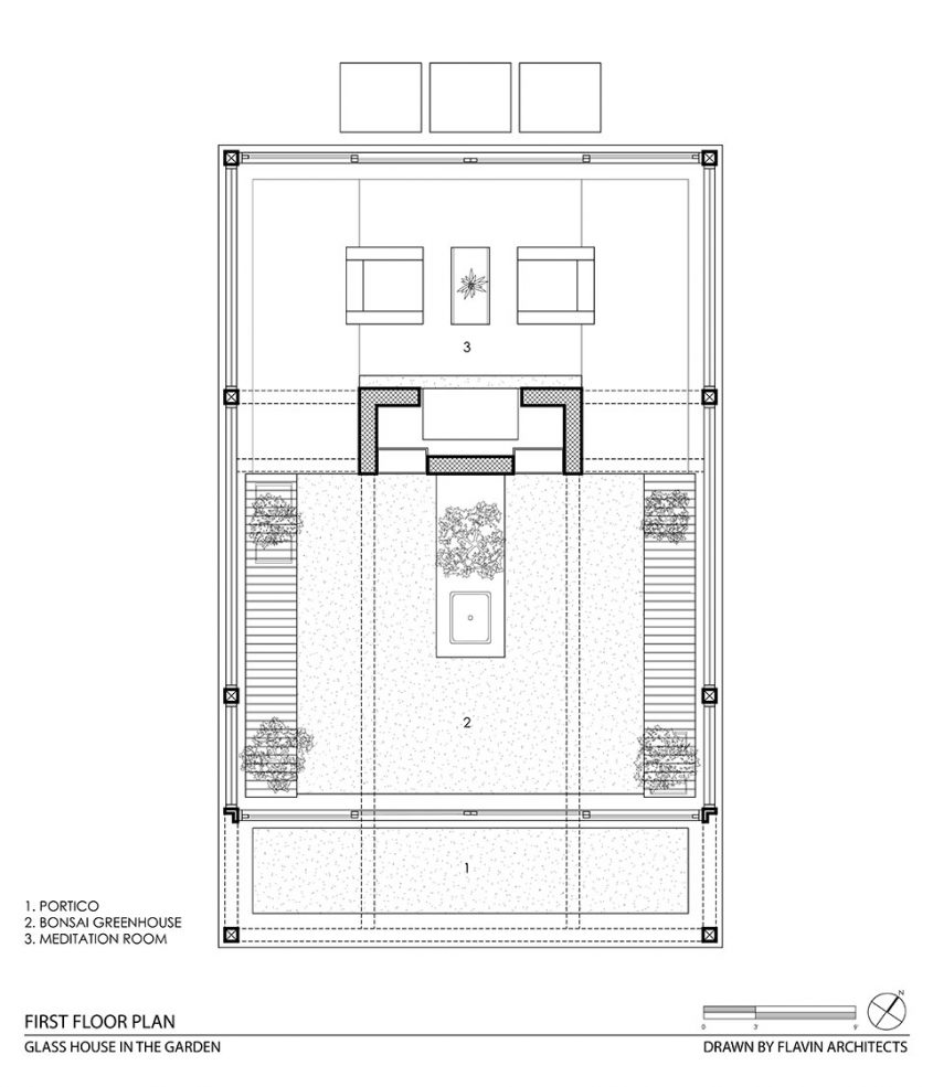 cad drawing floor plan greenhouse