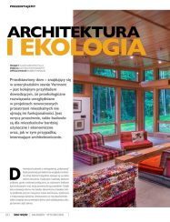 polish magazine editorial with living room interior detail