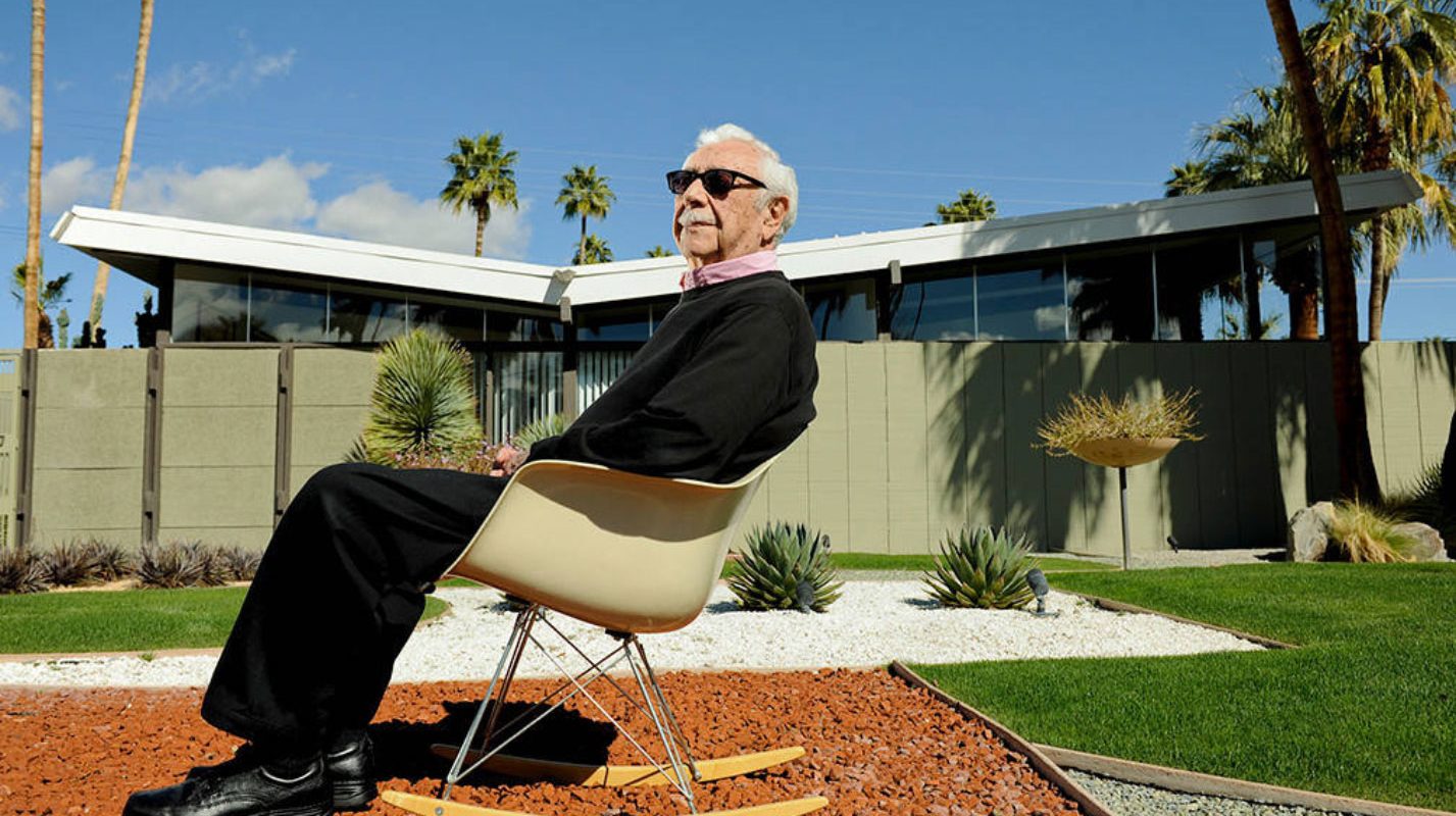 krisel in chair mid-century modern with butterfly roof
