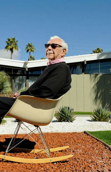 krisel in chair mid-century modern with butterfly roof