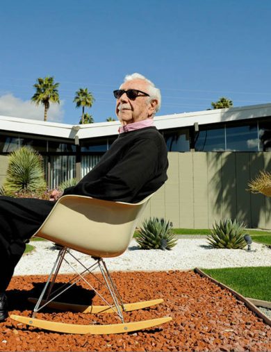 krisel in chair mid-century modern with butterfly roof