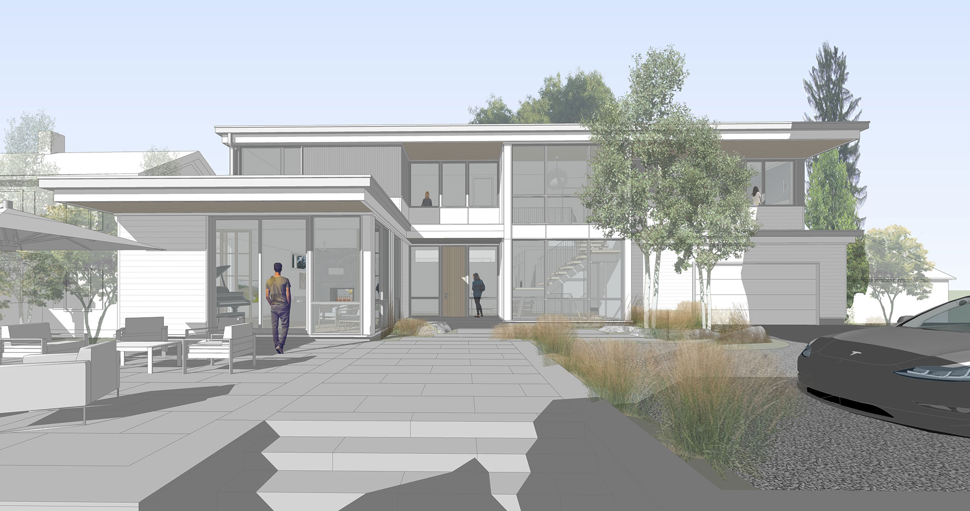 rendering of south elevation
