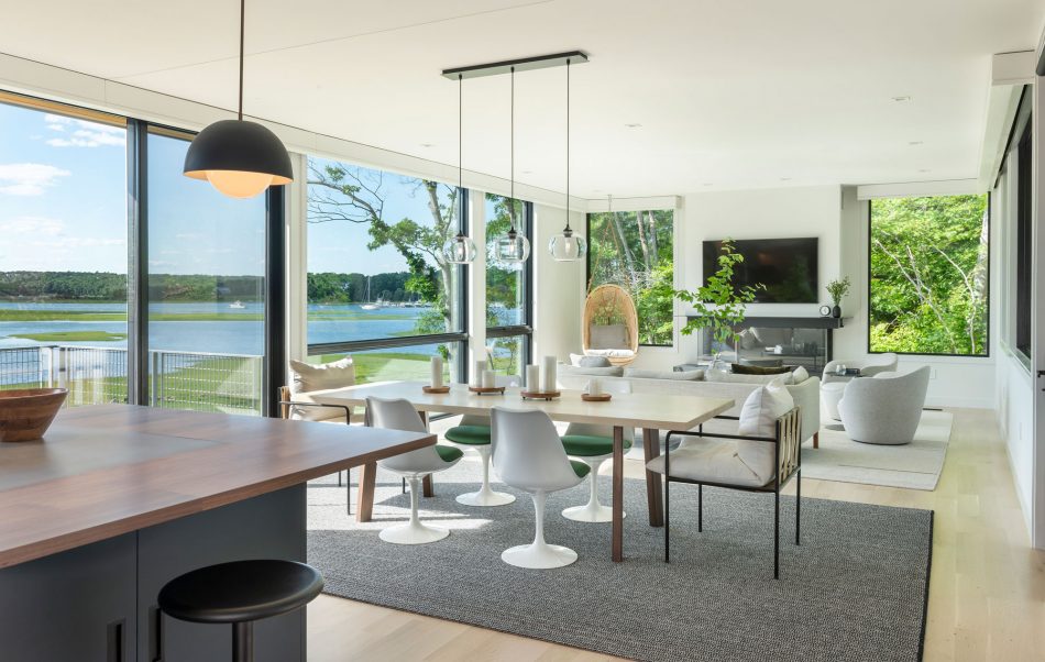 photo of interior at annisquam river house