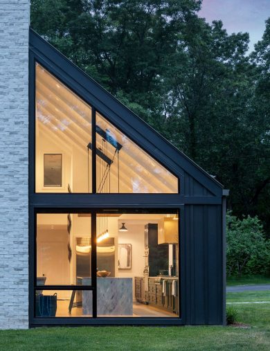 Large triangular window